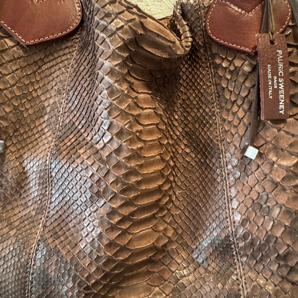 PAURIC SWEENEY Brown Leather Handbag - Picture 3 of 9